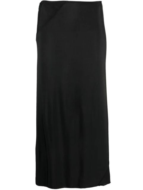 Jil Sander mid-rise straight midi skirt - Black - zdjęcie produktu nr 1