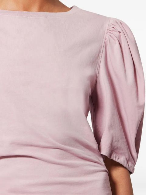 ISABEL MARANT Mylda puff-sleeve ruched mini dress - Pink