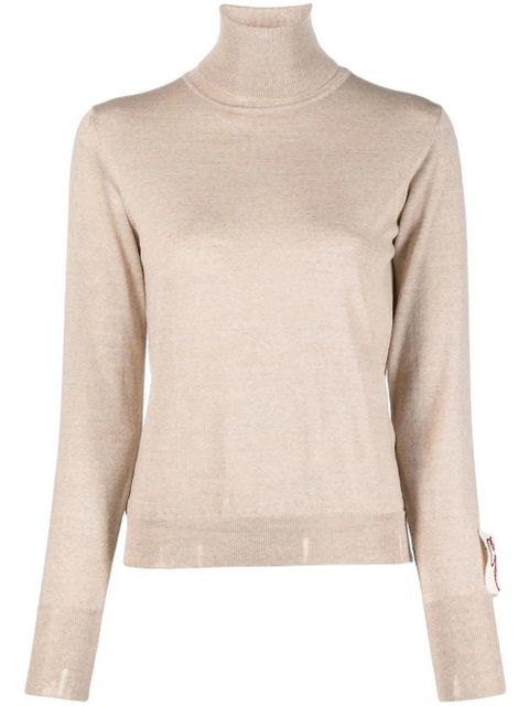 Golden Goose distressed roll-neck virgin wool jumper - Neutrals - zdjęcie produktu nr 1