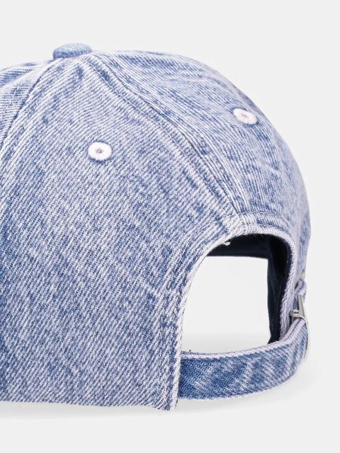 Tommy Jeans czapka z daszkiem jeansowa kolor niebieski AW0AW17643