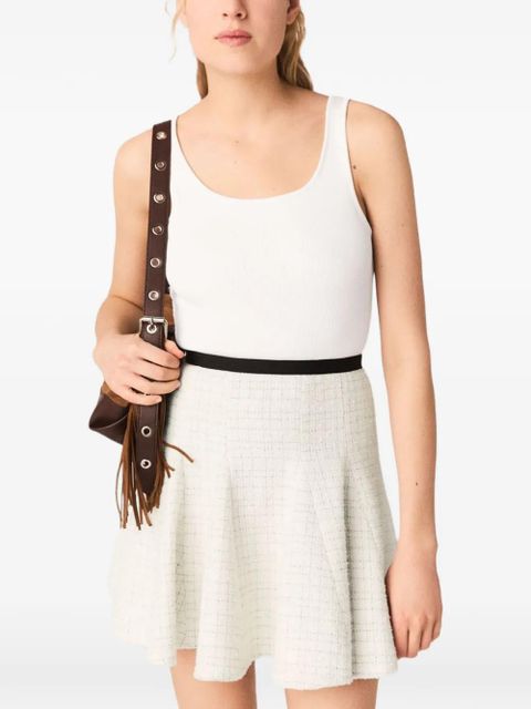 Maje tweed-effect shirt - Neutrals