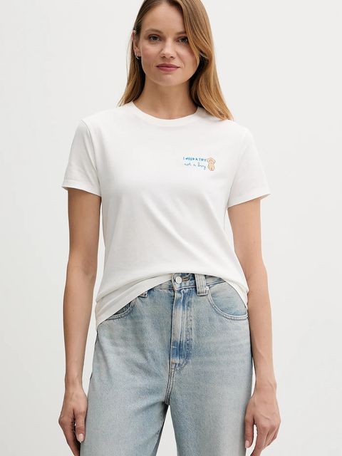 MC2 Saint Barth t-shirt bawełniany damski kolor biały EMI0002 - zdjęcie produktu nr 1