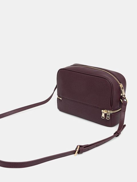 Patrizia Pepe torebka skórzana kolor fioletowy 8B0253 L001