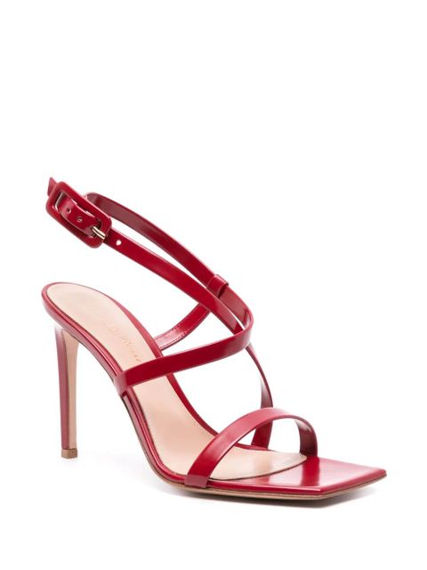 Gianvito Rossi Lindsay 95mm leather sandals - Red