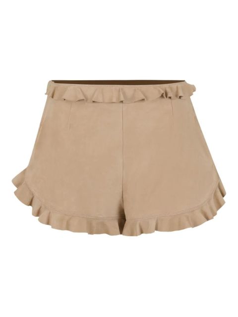 Marni suede shorts - Neutrals - zdjęcie produktu nr 1