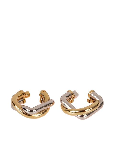 Jacquemus Doppio intertwined hoop earrings - Gold - zdjęcie produktu nr 2