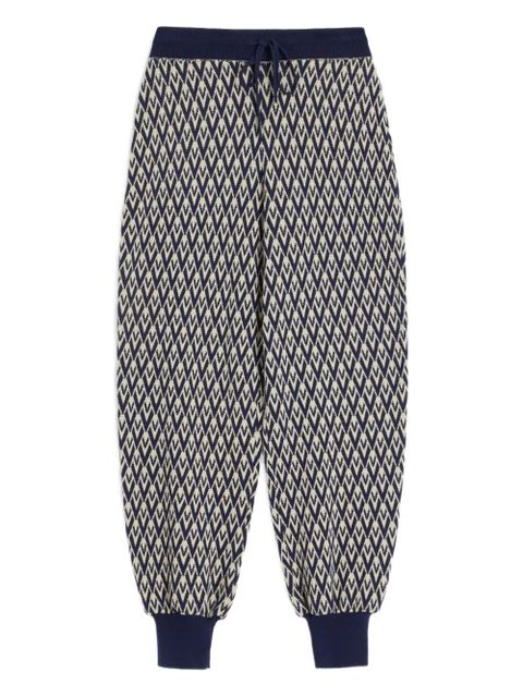 Valentino Garavani Toute La V jacquard track pants - Blue