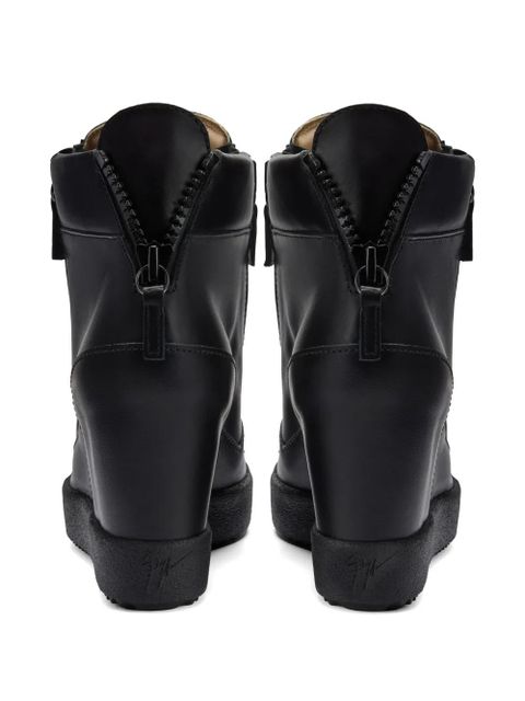 Giuseppe Zanotti Addy wedge sneakers - Black