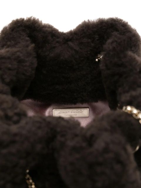 Jimmy Choo Bon Bon pearl-embellished mini bag - Brown - zdjęcie produktu nr 2