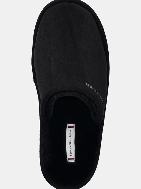 Tommy Hilfiger kapcie TH SOFT HOUSE SHOE kolor czarny FW0FW08853