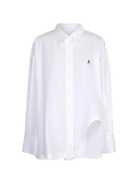 The Attico Diana embroidered-logo shirt - White - zdjęcie produktu nr 1