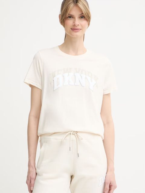 DKNY T-shirt damski bawełniany - zdjęcie produktu nr 1