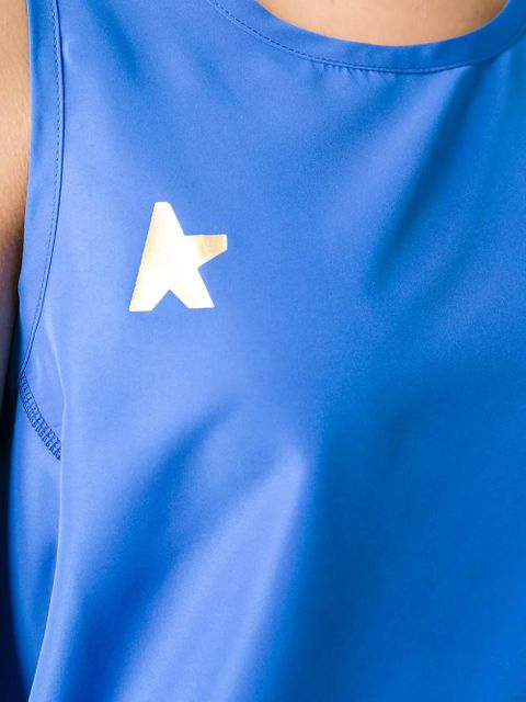 Golden Goose racer back tank top - Blue