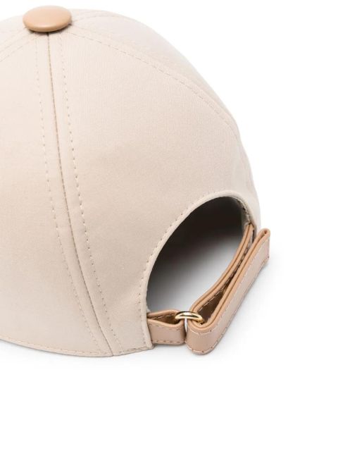 Max Mara logo-appliqué cotton-blend hat - Neutrals - zdjęcie produktu nr 2