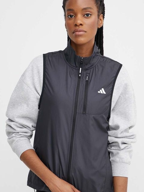 adidas Performance bezrękawnik sportowy Own The Run Base kolor czarny przejściowy IK7446 - zdjęcie produktu nr 1