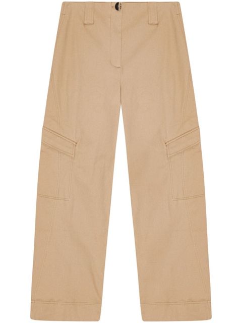 GANNI mid-rise cargo trousers - Neutrals - zdjęcie produktu nr 1