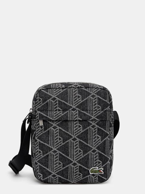 Lacoste saszetka jeansowa kolor czarny NU4869NZ - zdjęcie produktu nr 1