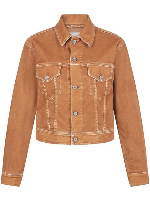 Rabanne contrast-stitching jacket - Brown - zdjęcie produktu nr 1