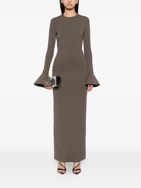 Solace London Alicia flare-sleeve maxi dress - Grey - zdjęcie produktu nr 2