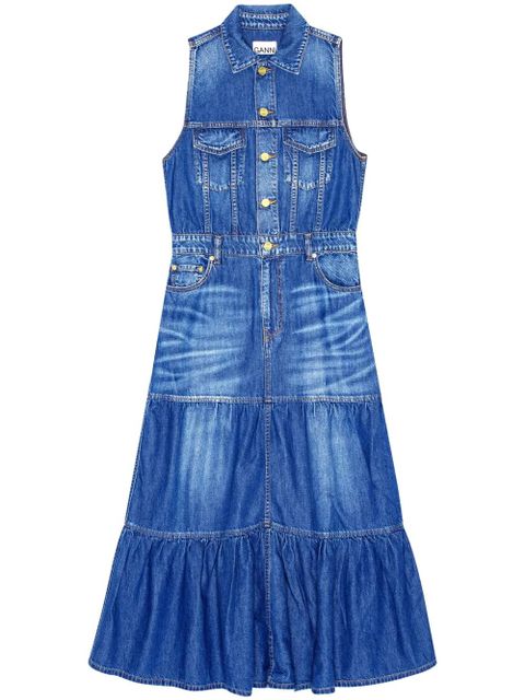 GANNI sleeveless denim dress - Blue - zdjęcie produktu nr 1