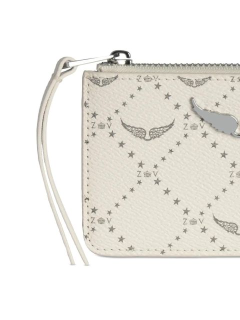 Zadig&Voltaire monogram card holder - White