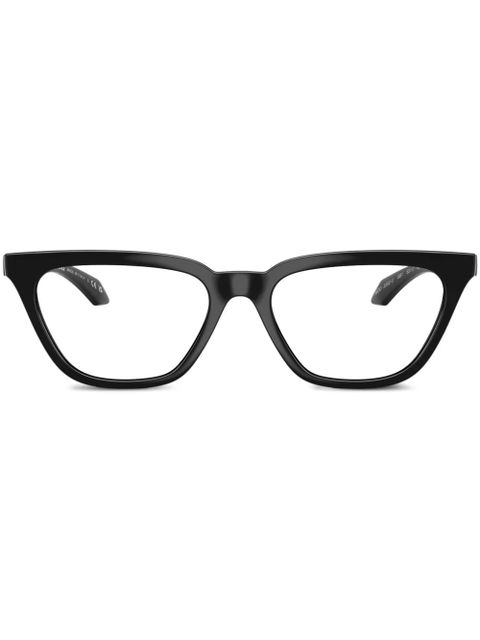 Versace Eyewear Greca-motif cat-eye glasses - Black - zdjęcie produktu nr 1
