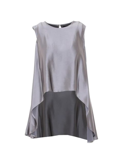 Eleh asymmetric round-neck top - Grey - zdjęcie produktu nr 1