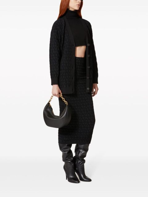 Valentino Garavani small VLogo Moon Hobo bag - Black