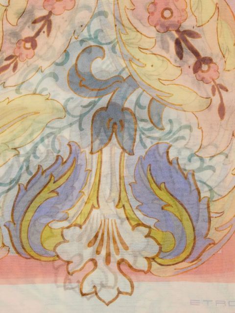 ETRO floral-print silk scarf - Pink