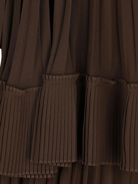 ZIMMERMANN pleated cape mini dress - Green