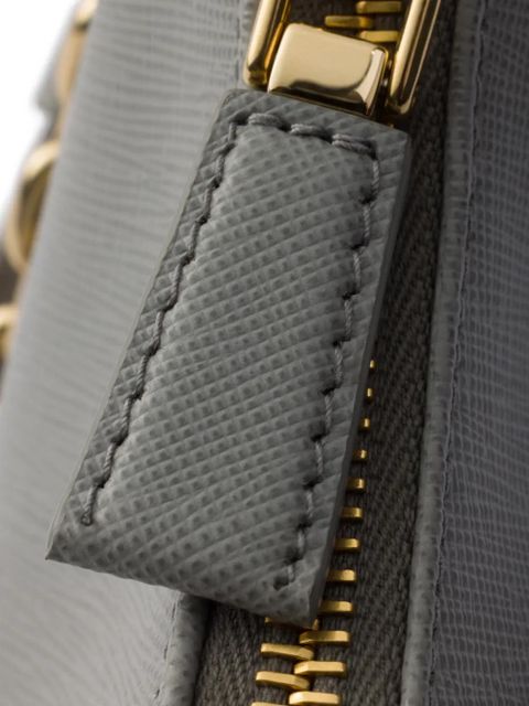 Prada mini Re-Edition leather shoulder bag - Grey