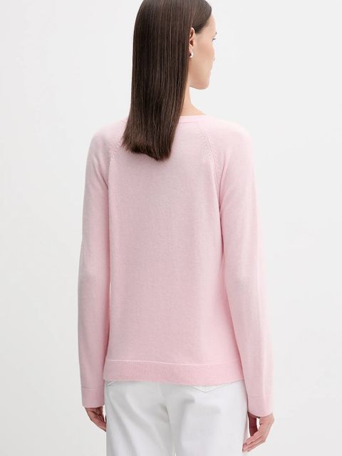 United Colors of Benetton sweter z domieszką wełny damski kolor różowy 1035D1P17 - zdjęcie produktu nr 2