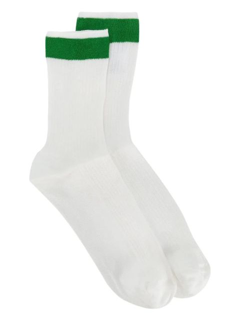Valentino Garavani ribbed socks - White - zdjęcie produktu nr 1