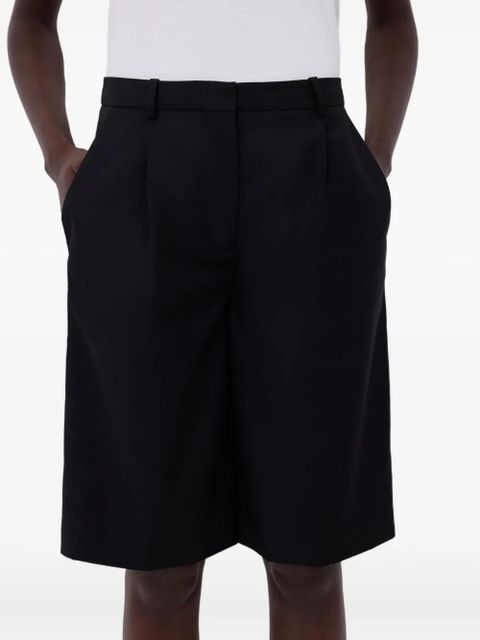 LouLou de Saison pleated wool shorts - Black