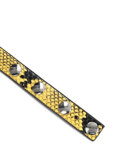 The Attico python-print press-button belt - Yellow - zdjęcie produktu nr 2