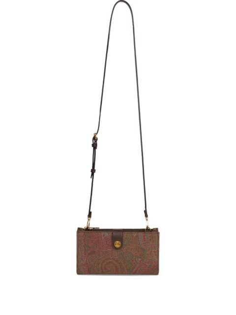ETRO Arnica paisley shoulder-strap wallet - Brown - zdjęcie produktu nr 1