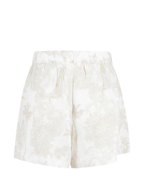 MC2 Saint Barth Meave jungle-print elasticated shorts - White - zdjęcie produktu nr 2