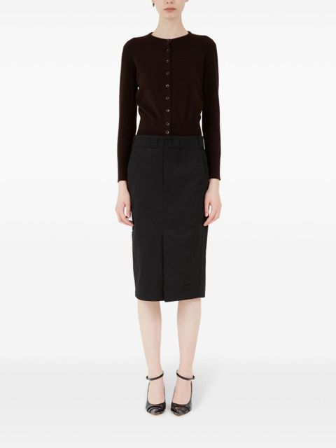 Maison Margiela high-rise midi skirt - Black