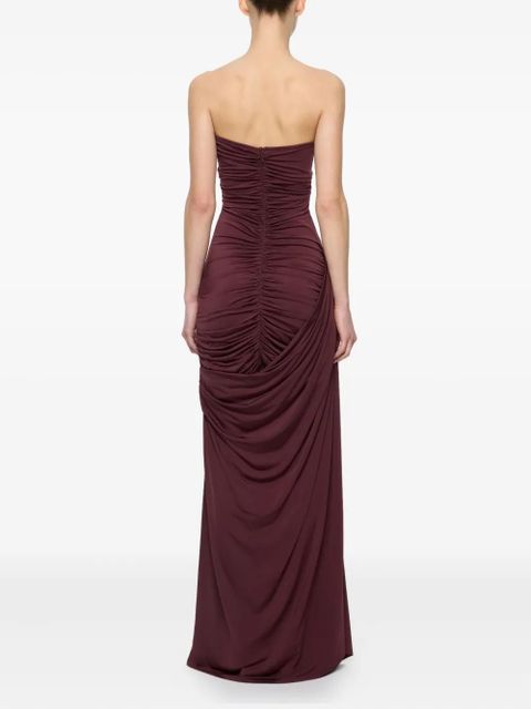 Paris Georgia draped maxi dress - Red