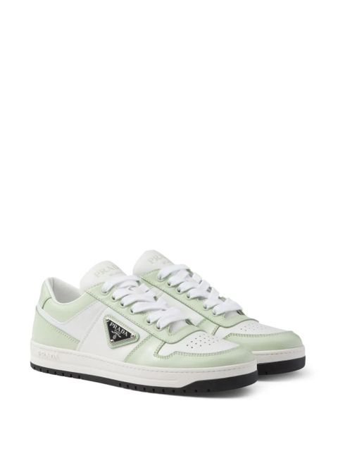 Prada Downtown leather sneakers - Green - zdjęcie produktu nr 2