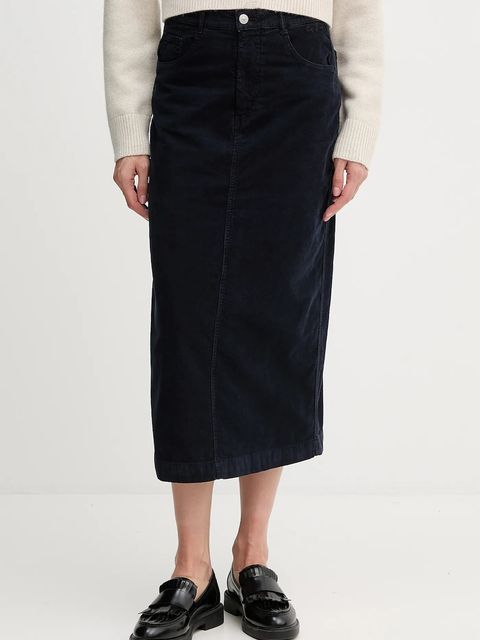 Pepe Jeans spódnica kolor granatowy midi prosta PL9011885 - zdjęcie produktu nr 1