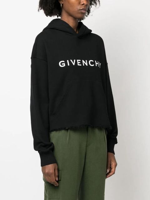 Givenchy cotton logo-print hoodie - Black