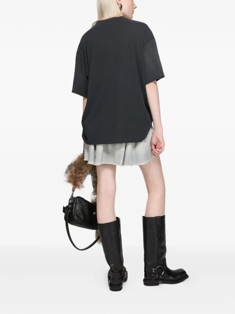 Acne Studios letter-print cotton T-shirt - Black