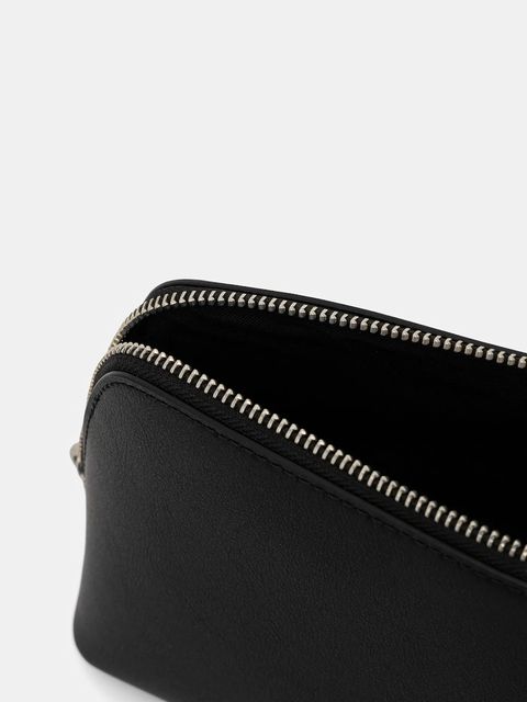 MICHAEL Michael Kors kosmetyczka skórzana kolor czarny 32F5SJ6T2T