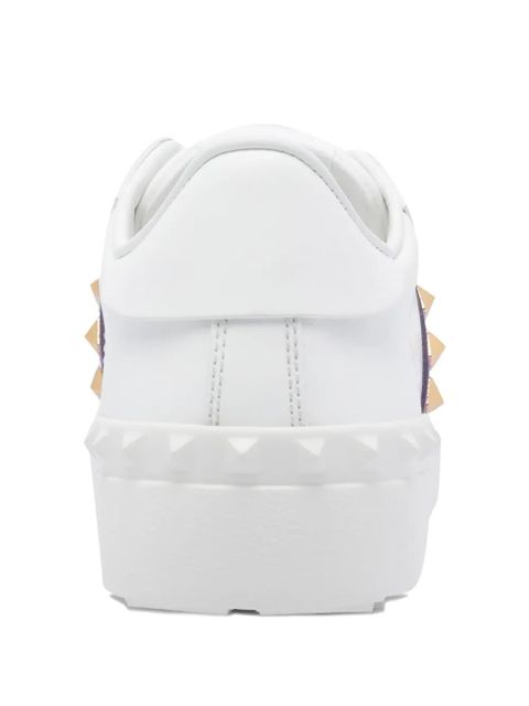 Valentino Garavani Rockstud Untitled suede-panel sneakers - White - zdjęcie produktu nr 2