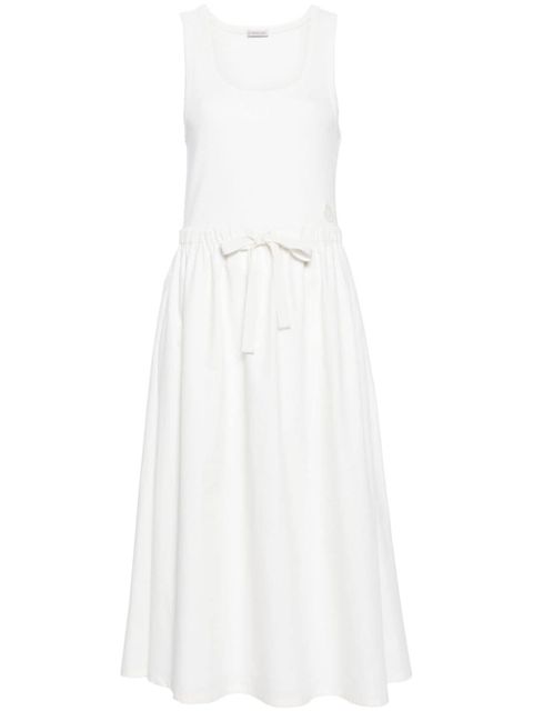 Moncler drawstring-waist midi dress - White - zdjęcie produktu nr 1