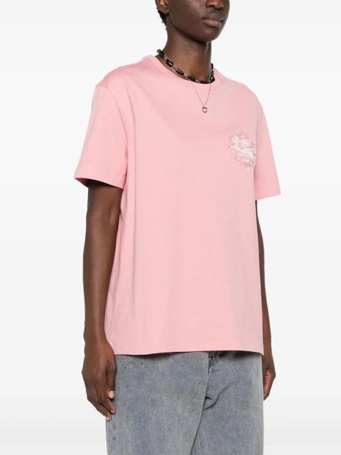 ETRO Pegaso-motif cotton T-shirt - Pink - zdjęcie produktu nr 2