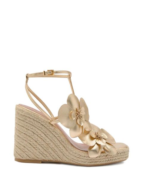 ZIMMERMANN Orchid wedge espadrilles - Gold - zdjęcie produktu nr 1