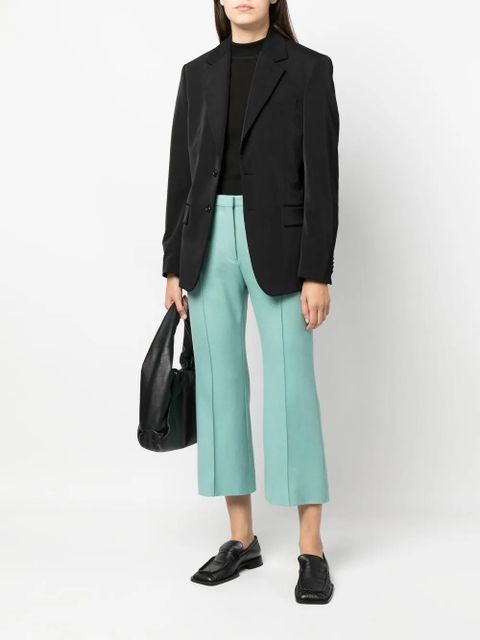 Jil Sander mid-rise cropped trousers - Green - zdjęcie produktu nr 2