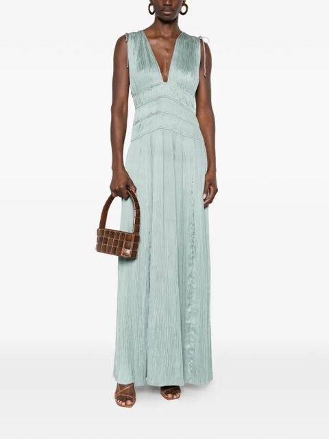 Ulla Johnson Tasneem V-neck maxi dress - Green - zdjęcie produktu nr 2